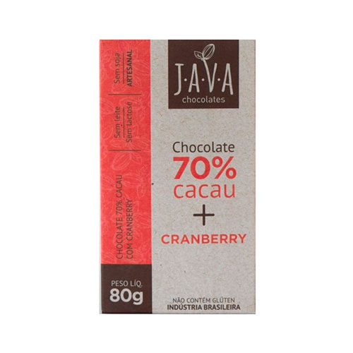 Chocolate 70% Cacau + Cranberry